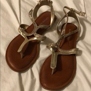 Gold Gianni bini sandals 9